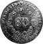 Portugal 120 Reis Countermarked Coinage ND KM# 19.4 TERCEIRA... 80 coin obverse