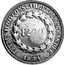 Portugal 1200 Reis ND KM# 21.4 Portuguese Administration Countermarked coinage (1871 Decree) PETRUS II D G CONST IMPETPER BRAS DEM 1854 1200 coin reverse