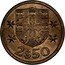 Portugal 2 $ 50 1963 KM# 590 Republic 2$50 MARTINS BARATA DEL. M. NORTE SCULP. coin reverse