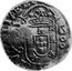 Portugal 2 Cruzados ND KM# 457.4 Kingdom Countermarked coinage Type VII coin reverse