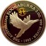 Australia 2 Dollars Kookaburra. 50 Years beyond WW2 privy mark 1995 Proof KM# 290.6 THE AUSTRALIAN KOOKABURRA 2 OZ. 999 SILVER 1995 coin reverse