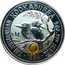 Australia 2 Dollars Kookaburra. George V large head Sovereign Privy Mark 1994 KM# 230.2 THE AUSTRALIAN KOOKABURRA 2 OZ 999 SILVER 1994 coin reverse