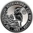 Australia 2 Dollars Kookaburra. Threepence 1937 privy mark 1997 Proof KM# 319.4 THE AUSTRALIAN KOOKABURRA 2 OZ. 999 SILVER 1997 coin reverse