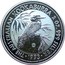 Australia 2 Dollars Kookaburra. Two Whales Privy Mark 1993 KM# 179.3 THE AUSTRALIAN KOOKABURRA 2 OZ. 999 SILVER 1993 coin reverse