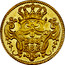Portugal 2 Escudos 1734 KM# 220.9 Kingdom Milled coinage coin reverse
