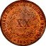 Portugal 20 Reis 1847 KM# 482 Kingdom Decimal coinage PORTUGALIÆ ET ALGARBIORUM REGINA X X 1855 coin reverse