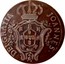 Portugal 20 Reis (Vinten) 1800 KM# 328 Kingdom Milled coinage JOANNES DEI GRATIA coin obverse