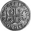 Portugal 200 Reis (1/2 Cruzado) Pedro II 1684 KM# 144 IN*HOC*SIGNO*VINCES. coin reverse