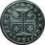 Portugal 200 Reis 1749 KM# 181 Kingdom Milled coinage IN HOC SIGNO VINCES coin reverse