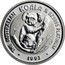 Australia 25 Dollars (Koala) KM# 193a THE AUSTRALIAN KOALA 1/4 OZ 9995 PLATINUM 1993 coin reverse