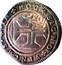 Portugal 250 Reis ND KM# 434.3 Kingdom Countermarked coinage Type III IN HOC SIGNO VINCES coin reverse