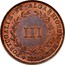 Portugal 3 Reis 1874 KM# 517 Kingdom Decimal coinage PORTUGALIÆ ET ALGARBIORUM REX III 1874 coin obverse
