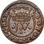 Portugal 3 Reis (III) 1714 KM# 190 Kingdom Milled coinage D G PORT ET ALG REX JV coin obverse