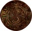 Portugal 3 Reis Joao IV ND KM# 26 XVIII REX ·3· coin reverse
