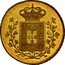Portugal 4 Escudos (Peca) 1833 KM# 405 Kingdom Milled coinage coin reverse