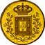 Portugal 4 Escudos (Peca) 1833 KM# 404 Kingdom Milled coinage coin reverse