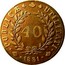 Portugal 40 Reis (Pataco) Miguel 1831 KM# 391 40 UTILITATI PUBLICAE 1831 coin reverse