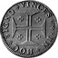 Portugal 400 Reis Pedro Prince Regent 1682 KM# 114.2 IN HOC SIGNO VINCES coin reverse