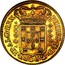 Portugal 4000 Reis (Moeda) Pedro II 1689 KM# 156 PETRVS.II.D.G.PORT.ET.ALG.REX *4000* coin obverse