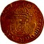 Portugal 4400 Reis ND (1642-1652) KM# 455.5 Kingdom Countermarked coinage Type V D : G: REX : PORTVGALIE coin reverse
