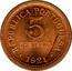 Portugal 5 Centavos 5 Centavos 1921 KM# 569 REPUBLICA PORTUGUESA 5 CENTAVOS 1921 coin obverse