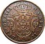 Portugal 5 Reis 1843 KM# 10 Portuguese Administration Provincial coinage MARIA II DEI GRATIA coin obverse
