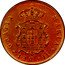 Portugal 5 Reis 1852 KM# 480 Kingdom Decimal coinage MARIA II DEI GRATIA coin obverse