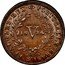 Portugal 5 Reis (V) 1824 KM# 355 Kingdom Milled coinage PORTUGALIAE E BRASILIAE ET ALGARB REX V coin reverse