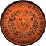 Portugal 5 Reis (V Reis) 1850 KM# 1 Prortuguese colony Early coinage 1850 PECUNIA MADEIRENSIS V coin reverse