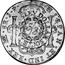 UK 5 Shillings 3 Pence FERDINAND VII countermark ND KM# CC83 HISPAN ET IND REX M 8R J P 5 SLEY DOLLAR SOCIEI coin reverse
