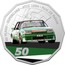 Australia 50 Cents (60 Years Supercars - Ford XE Falcon) 60 YEARS SUPERCARS ATCC 1984 FORD XE FALCON DICK JOHNSON XMO MOTORCRAFT XMO TAA PALMER TUBE MILLS 50 coin reverse