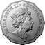 Australia 50 Cents (60 Years Supercars - Nissan R32 Skyline GT-R) ELIZABETH II AUSTRALIA 2020 JC coin obverse