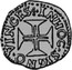 Portugal 50 Reis (1/2 Tostao) Afonso VI ND KM# 72 INHOC.SIGNO VINCES coin reverse