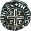 Portugal 50 Reis (1/2 Tostao) Joao IV ND KM# 38 IN HOC SIGNO VINCES PP PP coin reverse