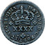 Portugal 50 Reis (1/2 Tostao) ND KM# 283 Kingdom Milled coinage MARIA I D G PORT ET ALG REGINA XXXX coin obverse