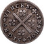 Portugal 50 Reis (1/2 Tostao) ND KM# 311 Kingdom Milled coinage IN HOC SIGNO VINCES coin reverse
