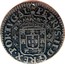 Portugal 50 Reis (1/2 Tostao) Pedro Prince Regent ND KM# 135 PETRVS.II.D.G.REX.PORTVGAL coin obverse