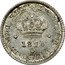 Portugal 50 Reis 1874 KM# 506.2 Kingdom Decimal coinage LUDOVICUS I PORT ET ALG REX 1889 coin obverse