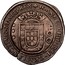 Portugal 500 Reis ND KM# 437.3 Kingdom Countermarked coinage Type III coin reverse