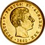 Portugal 5000 Reis 1860 KM# 505 Kingdom Decimal coinage PETRUS V PORTUG ET ALGARB REX 1860 coin obverse