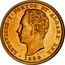 Portugal 5000 Reis 1889 KM# 516 Kingdom Decimal coinage LUDOVICUS I PORTUG ET ALGARB REX 1889 F.A.C. coin obverse