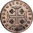 Portugal 60 Reis (3 Vintens) ND KM# 351 Kingdom Milled coinage IN HOC SIGNO VINCES coin reverse