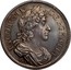 UK 60 Shillings James VII Restrike 1688 Minted in 1828 IACOBVS II DEI GRATIA coin obverse