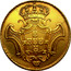 Portugal 8 Escudos (Dobra) 1727 KM# 222.4 Kingdom Milled coinage coin reverse