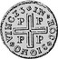 Portugal 80 Reis (LXXX. Tostao) 1707 P KM# 180 Kingdom Milled coinage IN HOC SIGNO VINCES PP PP coin reverse