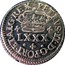 Portugal 80 Reis (LXXX. Tostao) Pedro II ND KM# 141 LXXX PETRVS.II.D.G.REX.PORTVGAL coin obverse