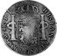 Portugal 870 Reis Countermarked Mexican Coinage ND INCM KM# 440.15 HISPAN ET IND REX M 8R J J coin reverse