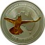 Australia Dollar Kookaburra. Gilded 2002 AUSTRALIAN KOOKABURRA 2002 1 OZ 999 SILVER coin reverse