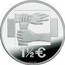 Portugal 1 1/2 € International Medical Assistance 2008 Proof KM# 828b CONTRA A INDIFERENÇA 1 1/2 € coin reverse