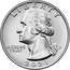 USA 1/4 Dollar (Crossing the Delaware) LIBERTY IN GOD WE TRUST coin obverse